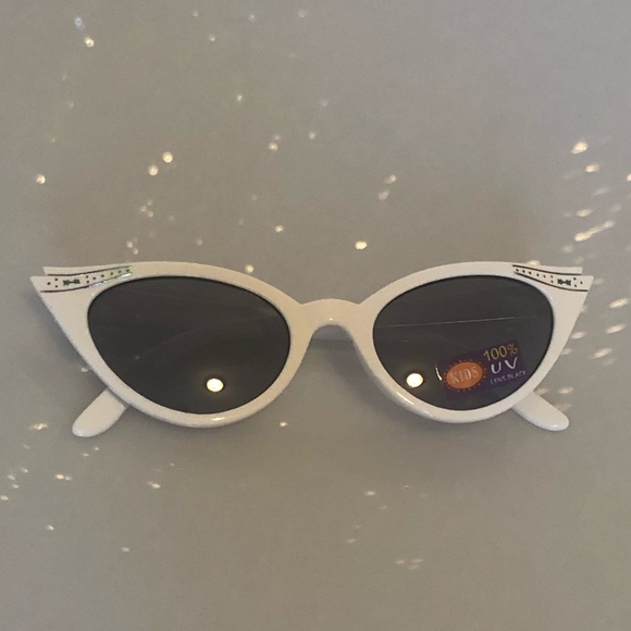 Other - Toddler white cat eye sunglasses